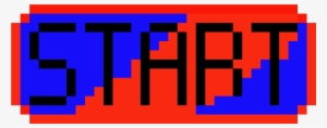 Start Button - Pixel Start Button Png #1109029