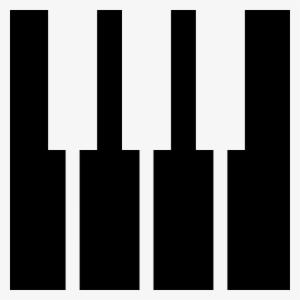 Piano Keyboard Keys Silhouette - Silueta Piano #1109869