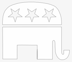 Pix For Republican Party Elephant Outline - Republican Party #1109925
