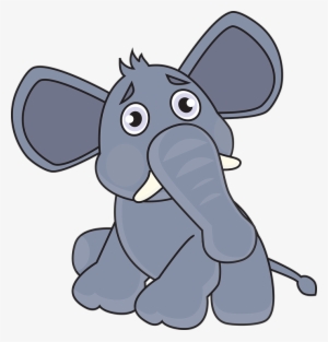 The Sophistry Of Republican Arguments - Sad Elephant Cartoon Png #1110807