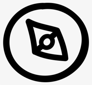 Compass Hand Drawn Circular Tool Outline - Number 9 In A Circle #1111090