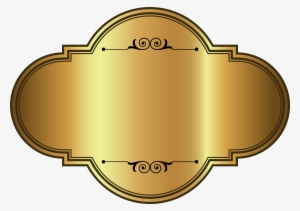 Golden Luxury Label Template - Circle #1111135