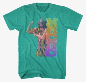Macho Man Randy Savage Biceps Shirt Wrestling Mens - Napoleon Dynamite Liger T Shirt #1111359