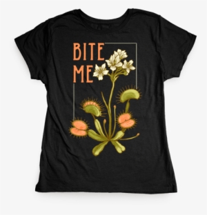 Bite Me Venus Flytrap Womens T-shirt #1111976