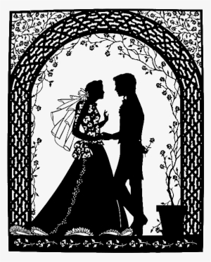 Forgetmenot Bride And Groom Silhouettes #1112135