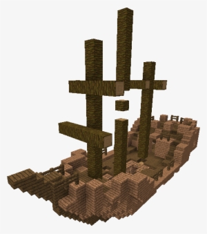 Shipwreck Jungle - Minecraft Sunken Ship Blueprints #1112544