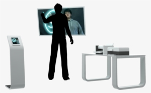 Neon Video Booth - 3d Rendering #1113171