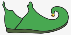 Elf Shoes Cliparts - Green Elf Shoe Clip Art #1113367