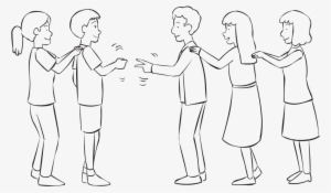 Back Two Lines Of People Playing A Version Of Rock - Game #1113537