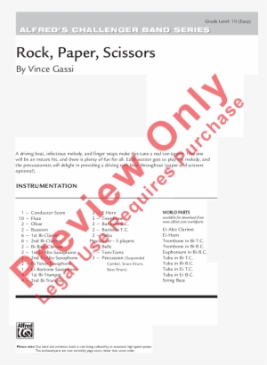 Rock Paper Scissors Thumbnail - Walk Of The Silent Zombies Violin 1 #1113683