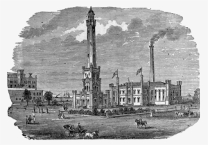 Chicago Water Tower & Pumping Station, Published 1886 #1114164