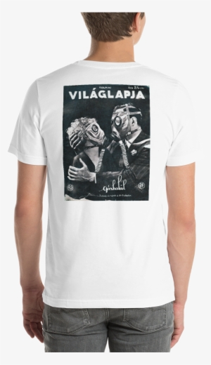 Vintage Poster Of Couple In Gas Mask T-shirt - T-shirt #1115202