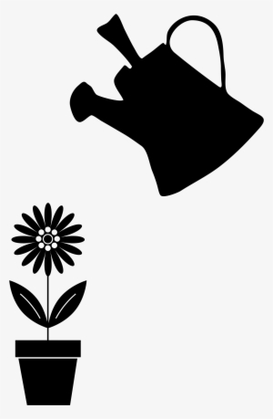 This Free Icons Png Design Of Potted Flower And Watering #1115788