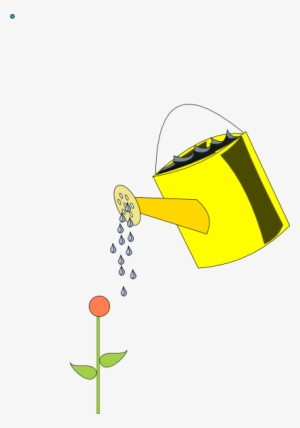 How To Set Use Yellow Watering Can Outlined Clipart #1115953