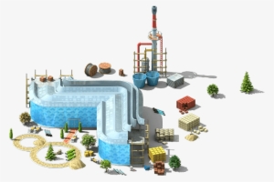 Hot Water Supply Station Construction - Portable Network Graphics #1116054