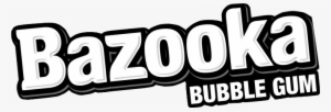 Bazooka Logo Bw - Bazooka Original Bubble Gum - 4 Oz Box #1116055