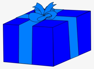 Blue Gift Box Clip Art At Clker - Birthday Present Clip Art #1116236