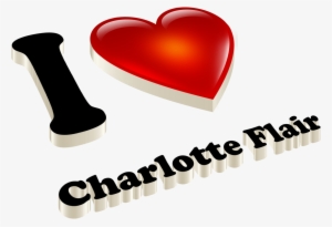 Charlotte Flair Heart Name Transparent Png - Pravin Name #1116582