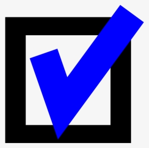 Blue Checkmark With Box Png Clip Art #1116878