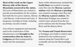 Most Of The Work On The Upper Murray Side Of The Snowy - Khancoban #1116880 Most Of The Work On The Upper Murray Side Of The Snowy - Khancoban #1116880