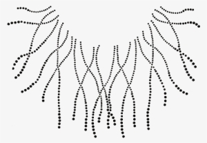 Black Strings Scoop Neckline - Scoop Neck #1118454