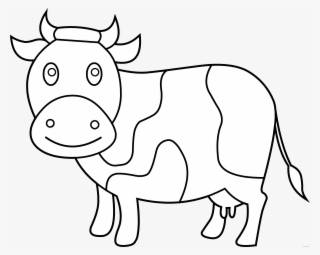 28 Collection Of Cute Cow Coloring Pages - Cow Clipart To Color - Free ...