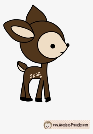 Free Printable Deer Wall Sticker Woodland Forest, Woodland - Free Printable Baby Deer #1118918