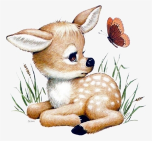 Baby Deer Tattoo - Illustration Ruth Morehead Forest Friends #1118977