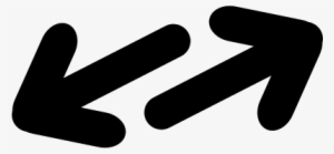Arrows Couple Pointing Opposite Directions Vector - Arrows In Opposite Directions #1119256