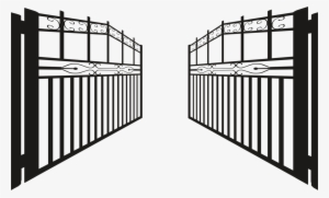 Gate Computer Icons Wrought Iron Windows Metafile Door - Gate Silhouette #1119282