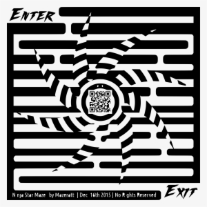This Free Icons Png Design Of Ninja Star Maze #1119506