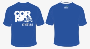 Camisa Com Logo Dos Programas 2018 2 1 - Navy Blue T Shirt With Gold Print #1120002