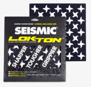 Lokton Grip Tape Ninja Star 36 Grit 3 Square Pack - Seismic Lokton Grip Squares Honeycomb Blu 36grit #1120078