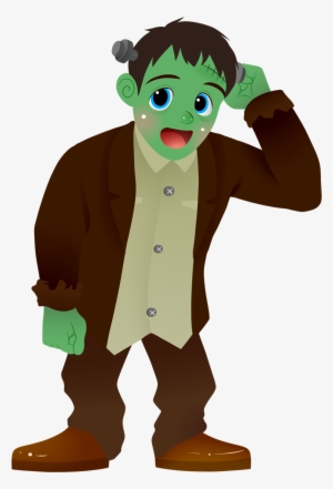 Cute Frankenstein Clipart Clipart - Cartoon Frankenstein Png #1120542