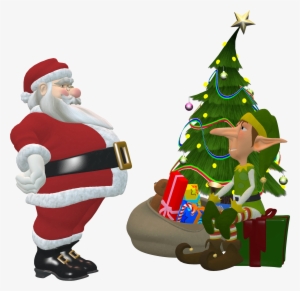 This Free Icons Png Design Of Santa Claus And Elf #1120562