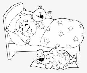 Black And White Sleep Cartoon Clip Art - Sleep Cartoon Black And White #1120892