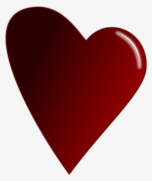 Computer Icons Drawing Line Art Cartoon Heart - Dark Red Heart Png #1121023