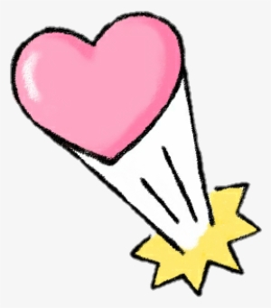Comic Love Cute Cartoon Heart Bomb Punk Pink Girl - Comic Heart Png #1121087