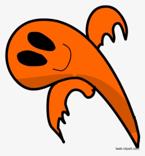 Cute Orange Ghost Free Clip Art Image - Clip Art #1121191 Cute Orange Ghost Free Clip Art Image - Clip Art #1121191