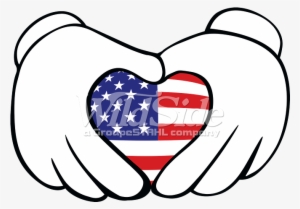 American Flag Cartoon Hands - America Flag Cartoon Hd #1121321