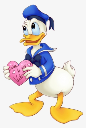 Free Png Donald Duck Holding Heart Png Images Transparent - Donald Duck Cartoon #1121383