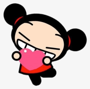 Pucca Holding Heart Png - Pucca Png #1121404
