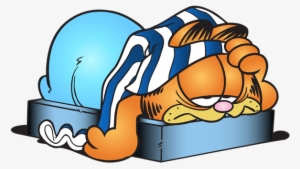Sleeping Garfield Cartoon Transparent Png Clip Art - Due To Tonight's Lack Of Sleep #1121429