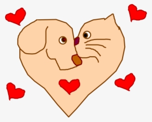 How To Set Use Dog And Cat Heart Svg Vector #1121519