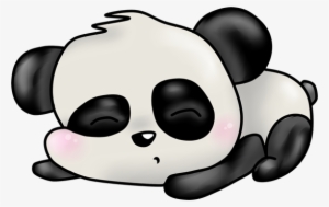 Black And White Panda Sleeping - Panda Cartoon Sleeping Transparent #1121520