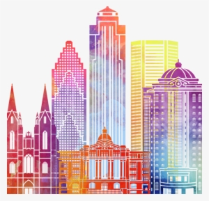 Bleed Area May Not Be Visible - Watercolor Houston #1122171