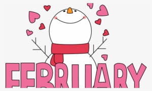 Snowman Clipart February - February Clipart Free #1122696