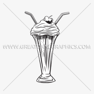 Valentine Milkshake - Milkshake Line Drawing #1123186