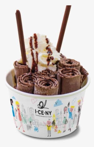 Rolled Ice Cream White Background #1123239