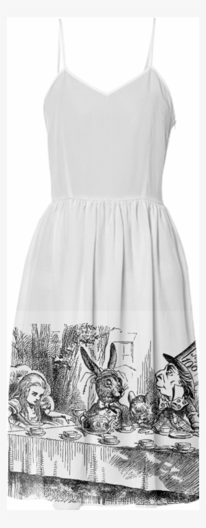 Shop Vintage Alice In Wonderland Tea Party With The - Wonderland Drawing Drawing Rabbit Alice #1123299